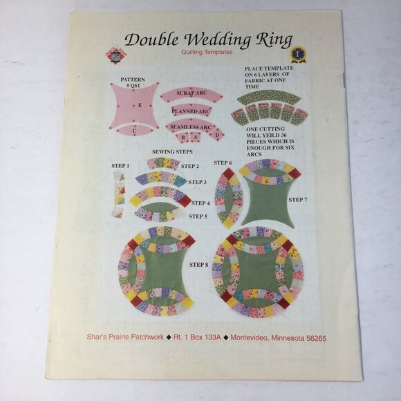 Double Wedding Ring Quilting Templates By Shar Jorgenson - Picture 2 of 6